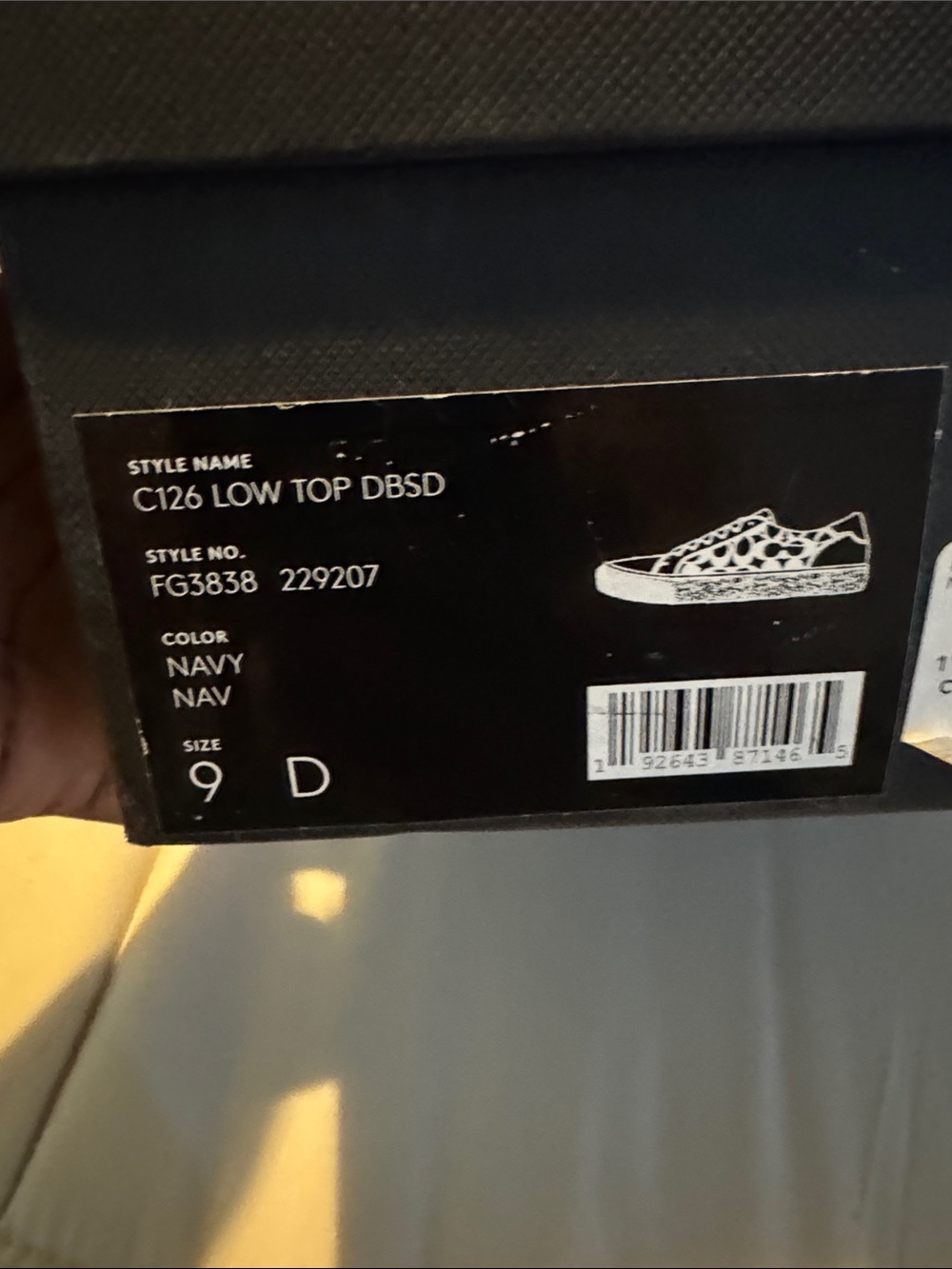 Coach Kids C126 Low Top Sneakers - Navy